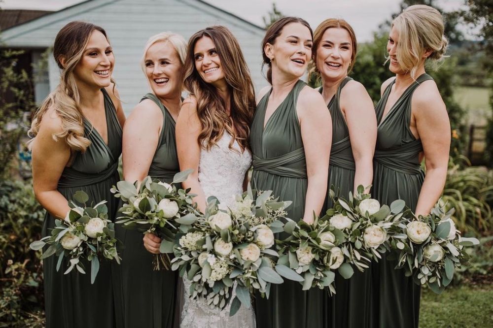 Emily Rose Olive Green Multiway Bridesmaid Dress