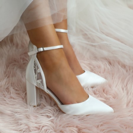 white wedding shoes for bridesmaids