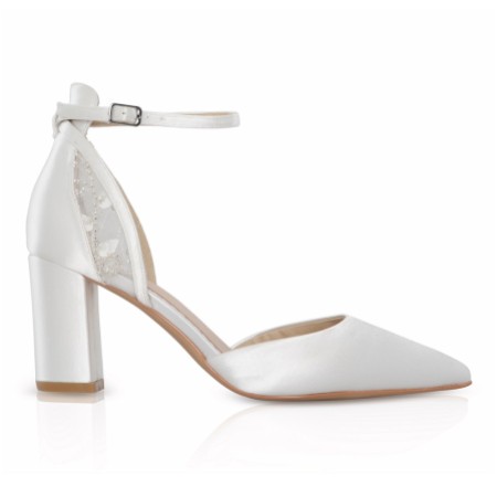 wide fit ivory heels