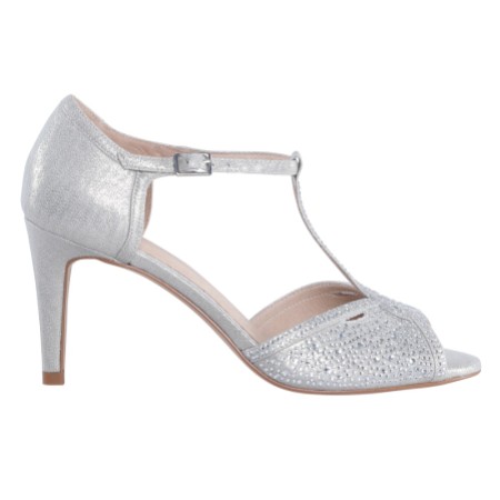 comfortable silver shoes for wedding